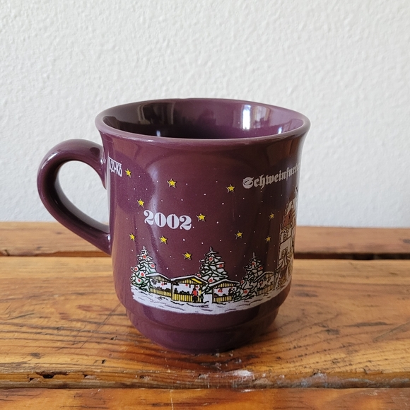 Schweinfurt Germany Christmas Market Mug Weihnachtsmarkt Brown 2002 - Picture 2 of 4